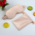 Masque de Sommeil en Soie - Rose Poudré avec Pochette