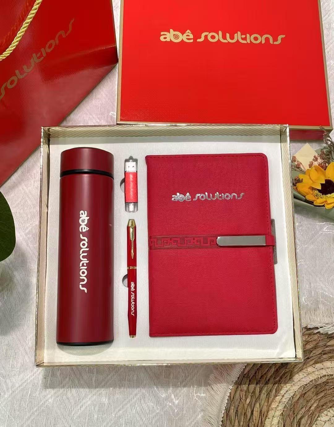 Coffret Cadeau Corporatif ABÊ SOLUTIONS - Ensemble Premium Rouge