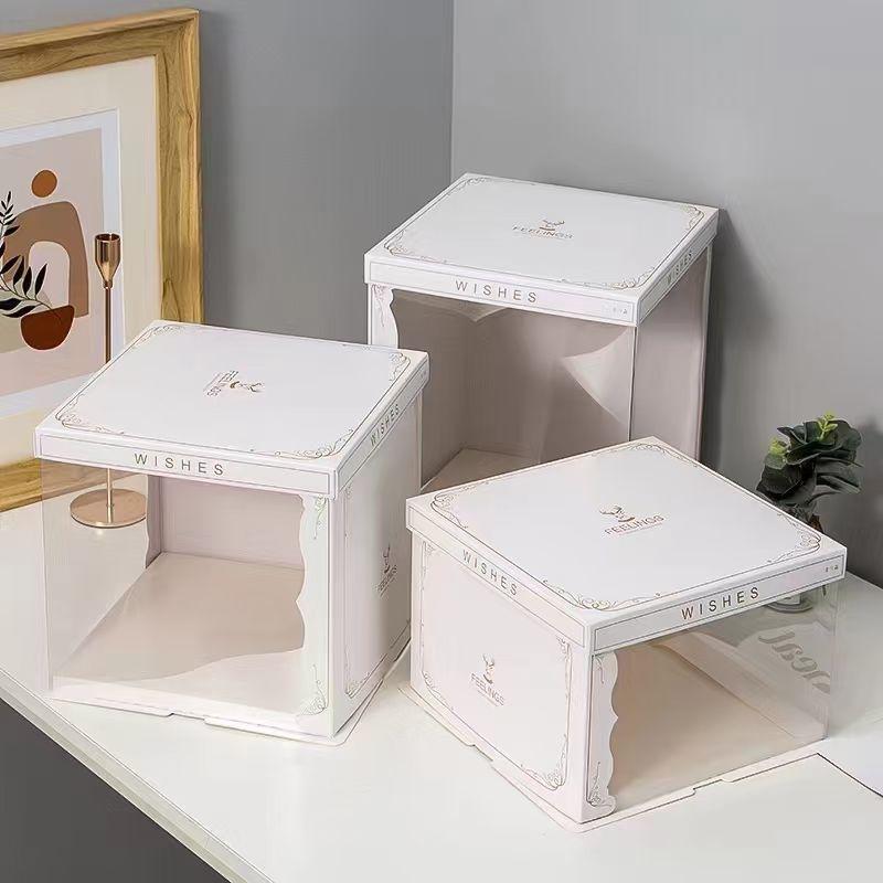 Boîte Cadeau Transparente "Wishes" avec Fenêtre
