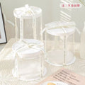 Boîte à Gâteau Cylindrique Transparente "Best Wishes"