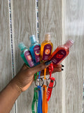 Gels Antibactériens Parfumés - Lot de 4 avec Porte-Clés