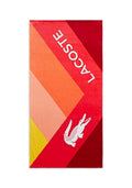 Serviette de Plage Lacoste - Design Géométrique Rouge