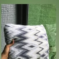 Coussin décoratif motif chevron