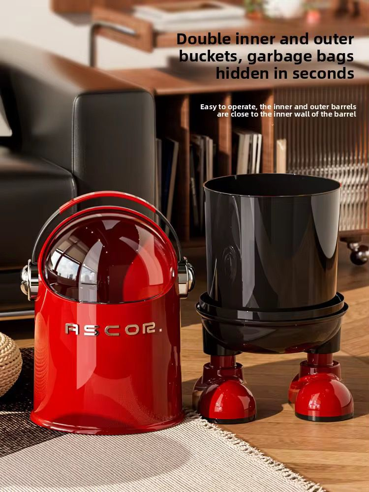 Poubelle design ASCOR avec double compartiment