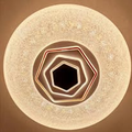 Plafonnier design hexagonal